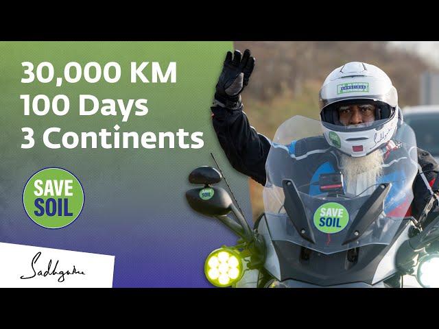 A Lone Motorcyclist's Incredible Journey - 30,000 KM, 100 Days, 3 Continents | Sadhguru #savesoil