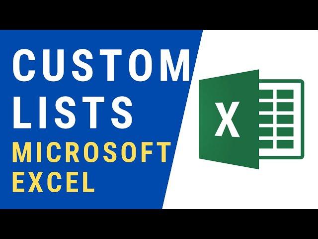 Custom Lists in Microsoft Excel | Create, Edit and Delete Custom List #Excel