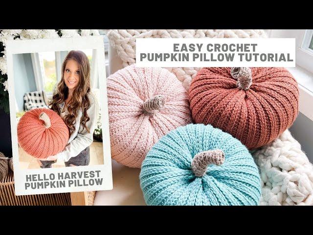 Crochet Pumpkin Pillow Tutorial