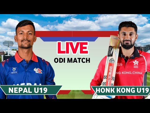 Nepal U19 vs Hong Kong U19 Nep U19 Vs Hk u19 Live score Hindi English Commentary