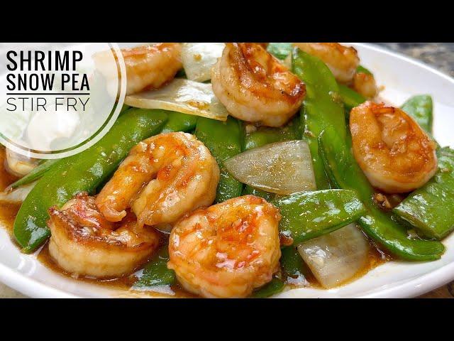 Shrimp And Snow Pea Stir Fry | Shrimp Stir Fry With Vegetable In Garlic Sauce