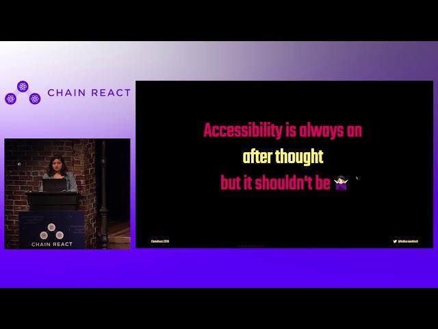 Chain React 2019 - Ankita Kulkarni - Make your React Native Apps Accessible