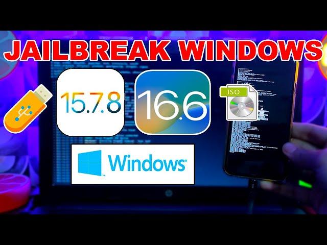 NEW Jailbreak iOS 16.6/15.7.8 Windows (iSO Method) | Palen1x PaleRa1n-C Jailbreak iOS 16 Window