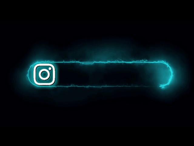 Instagram neon logo