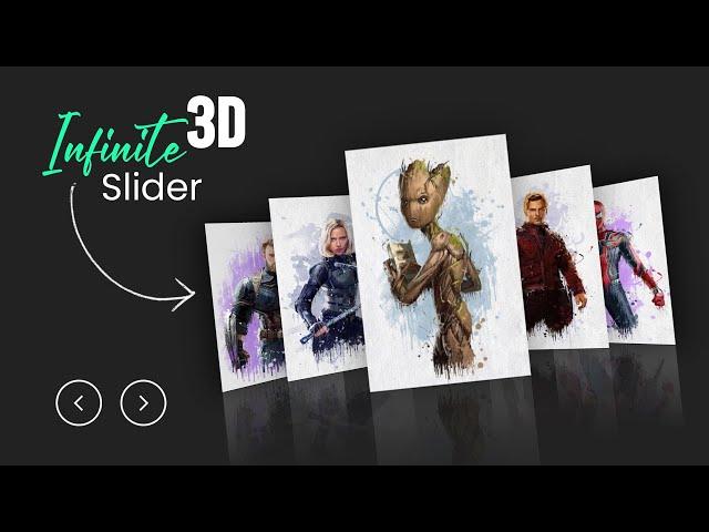 3D infinite Image Slider using CSS & Javascript