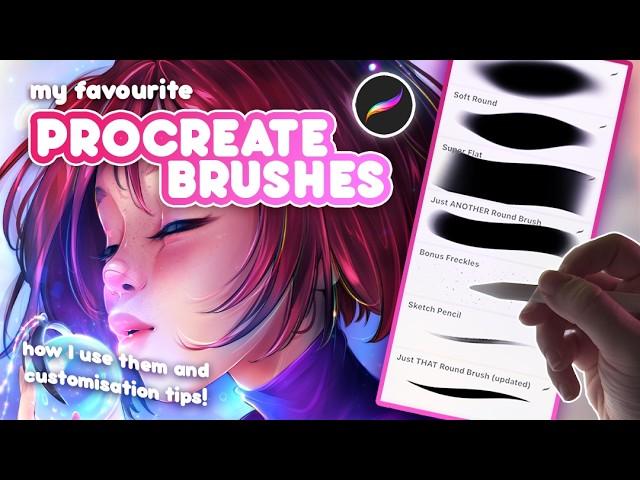 All My BEST Procreate Brushes! | From Sketch to Render & Special Effects (+ free download!)