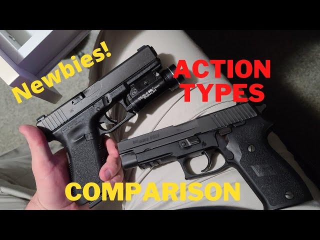 First Time Gun Owners: Choosing your Defensive Handgun Action Type