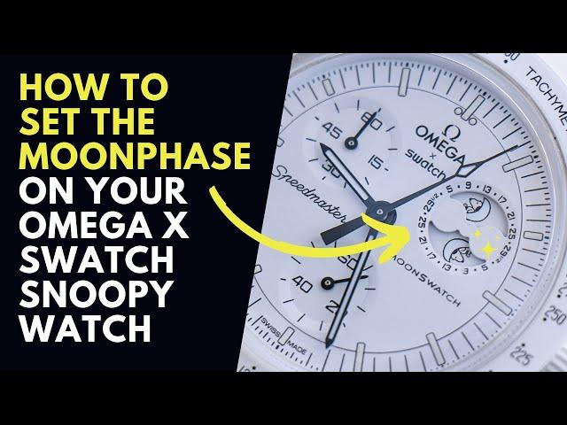 How to set the Moonphase on the Omaga x Swatch Snoopy Watch