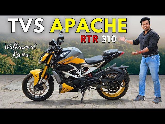 TVS Apache RTR 310 Walkaround Review - Rs 2.64 Lakhs | 0-100 KM/HR in 7 Sec | KTM Duke 390 Rival ?