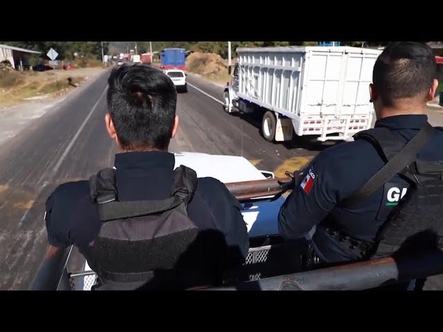 Police Escort Truckloads of Avocados Through Mexico