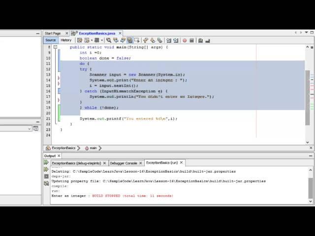 Learn Programming in Java - Lesson 16: Exceptions