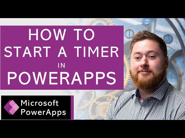 PowerApps how to start a timer | PowerApps timer control example | Learn PowerApps | Dougie Wood