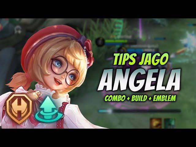 CARA MAIN ANGELA EMBLEM BARU ! & COMBO ANGELA + BUILD TERBARU 2023 ! | ANGELA ROAMER GAMEPLAY