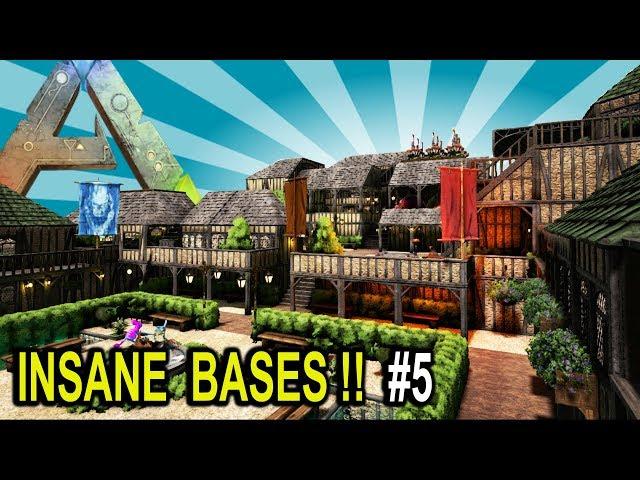  ARK INSANE BASES SHOWCASE PART 5 !! Ark Survival Evolved Base Build Showcase