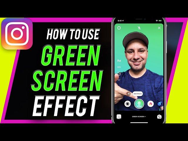 How to add Green Screen effect inside Instagram Reels