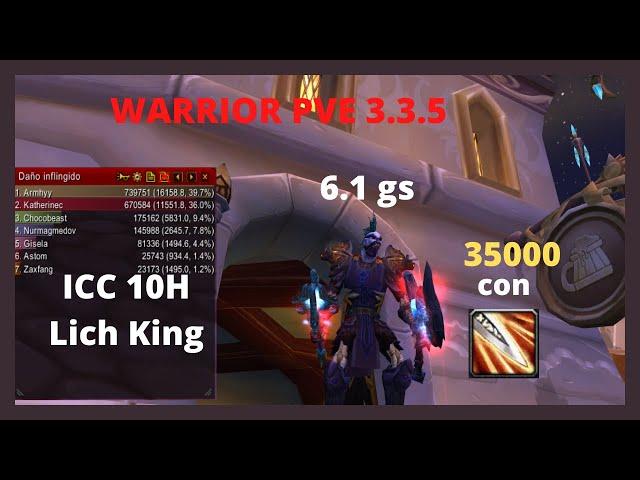 fury warrior 3.3.5 pve rotation  - Guia como moverte con Guerrero en LK 10 heroic  