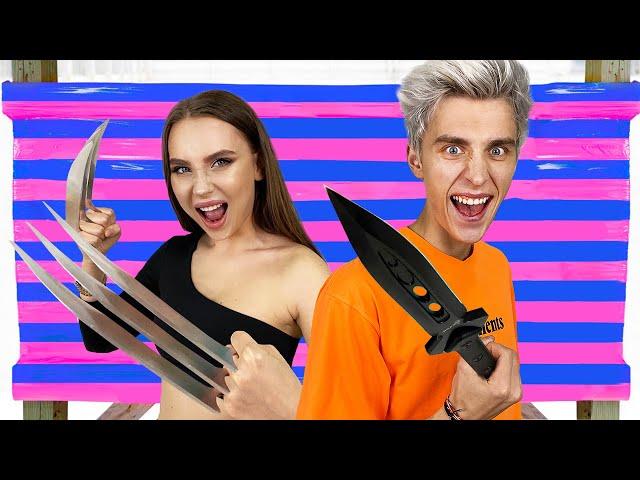 EXTREME Boy vs Girl 100 LAYERS Challenge !