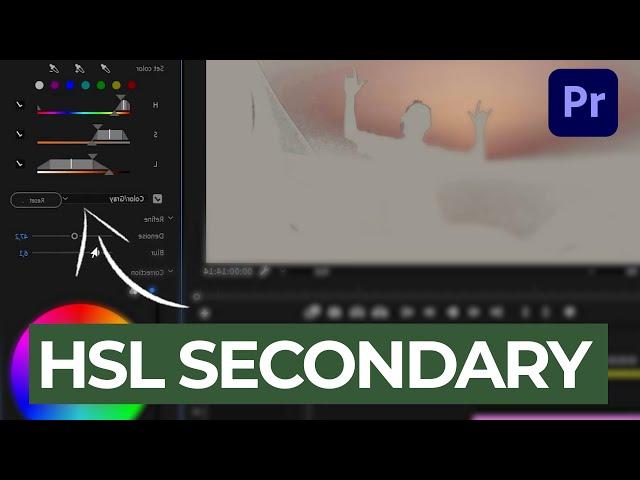 How To Use HSL-Secondary in Premiere Pro | Filmmaking Basics  | 100 SEC TUTORIAL