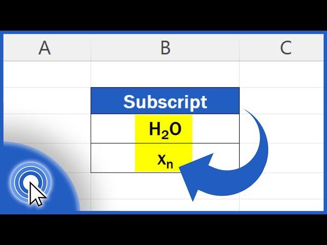 How to Add Subscript in Excel (the Simplest Way)