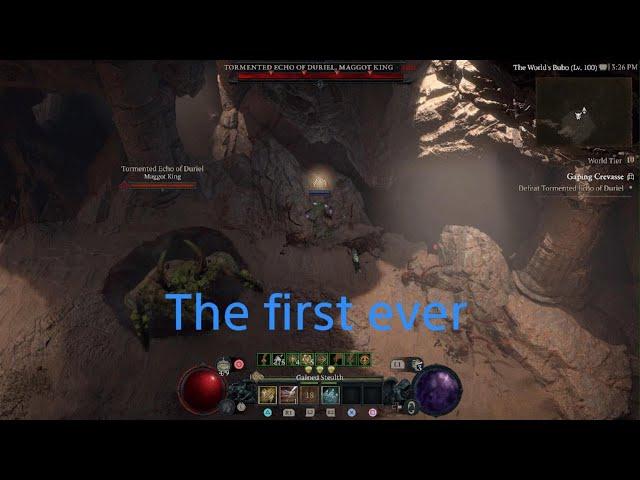 Tormented Duriel vs THE TRUE One Shot Physical Rapid Fire Rogue - Diablo 4 Season 5 (ps5)