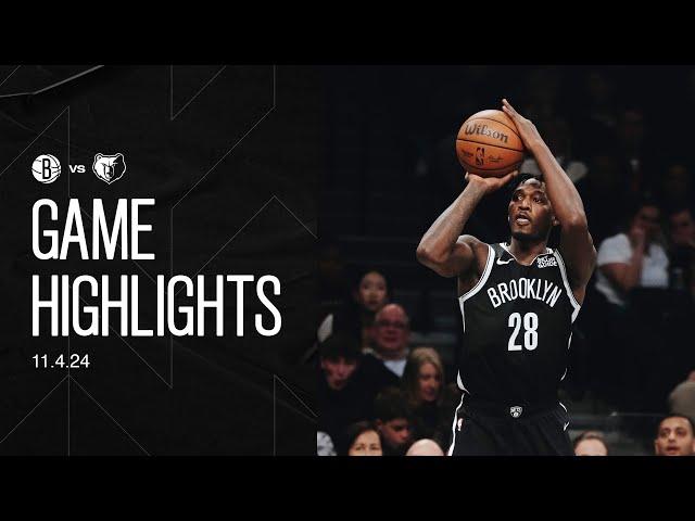 HIGHLIGHTS: Dorian Finney-Smith Has Huge Second Half As Nets Drop Grizzlies, 106-104