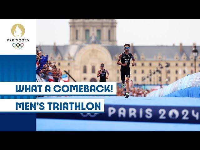  Yee Storms to Olympic Glory! | Men's Triathlon | #Paris2024 Highlights