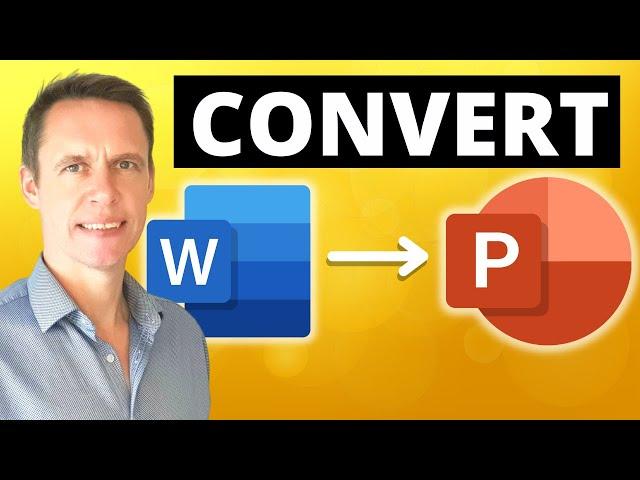 How to EASILY convert a Word document into PowerPoint slides