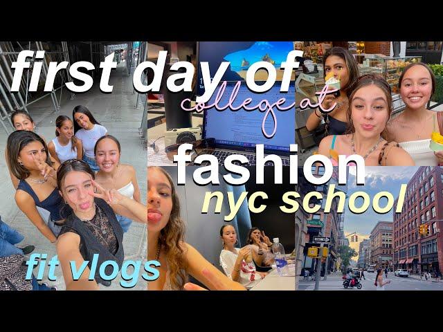 FIRST DAYS OF COLLEGE at NYC FASHION SCHOOL 2024 | fit freshman !!