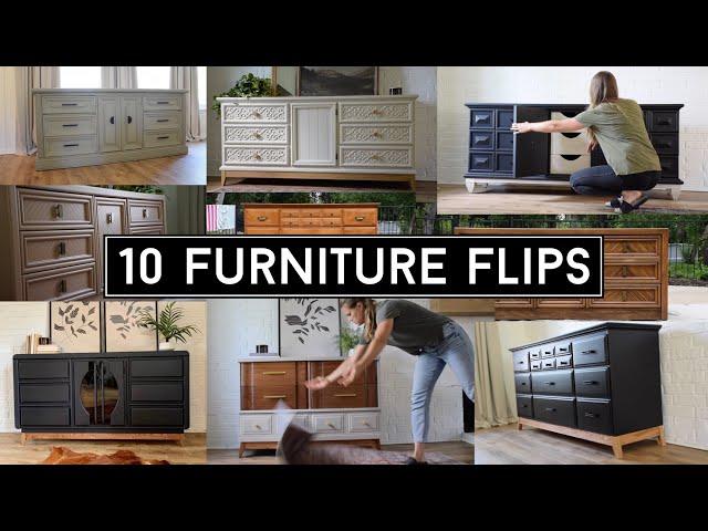 10 Inspiring Furniture Flips (Ep. 2) // Beautiful Furniture Makeovers // Furniture Flips!