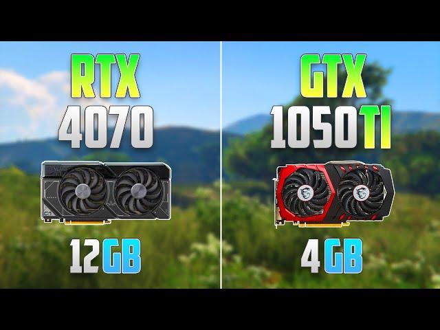 GTX 1050 TI vs RTX 4070 - How Different can 7 Years be?