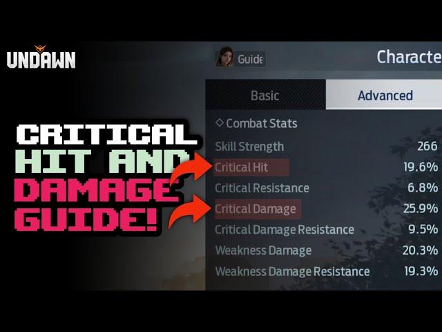 Undawn | Wajib Tahu! Perbedaan Antara Stats Critical Hit Dengan Critical Damage!