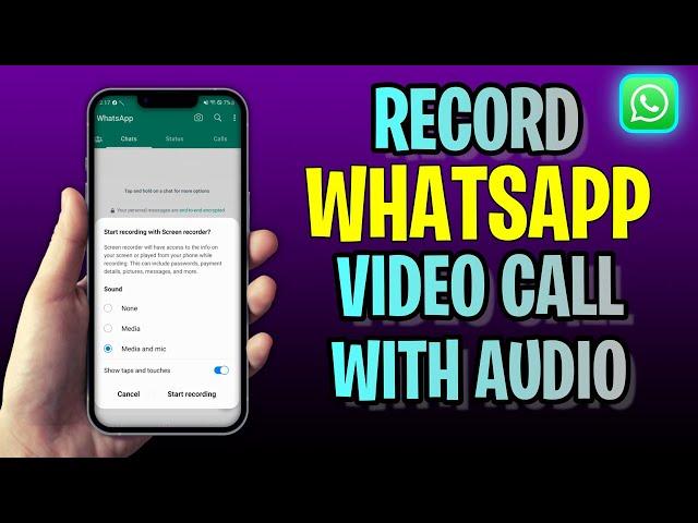 How To RECORD WhatsApp Video Call With Audio (2023 Update!)