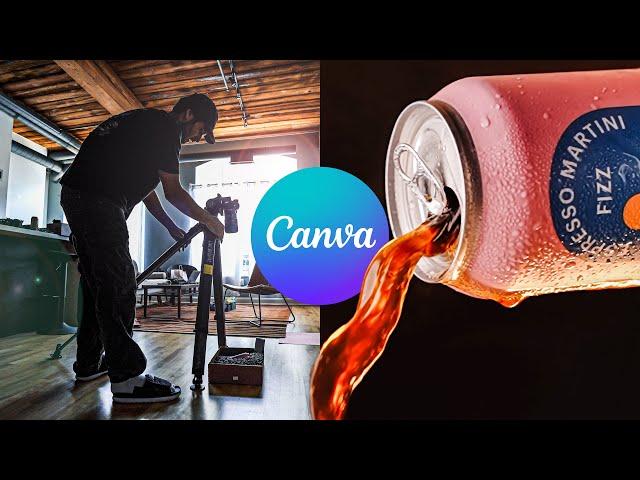 I tried using Canva to make a PRO Drink Commercial!