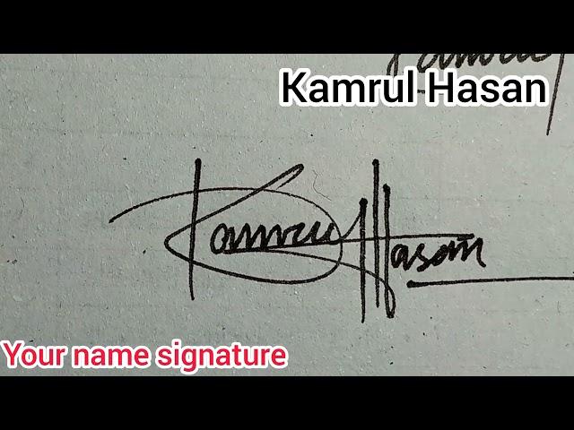 Kamal Hasan name signature