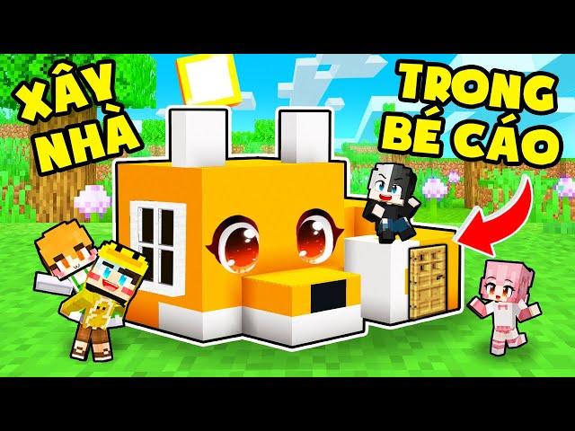 Mr Vịt XÂY NHÀ bên trong BÉ CÁO Khổng Lồ Minecraft