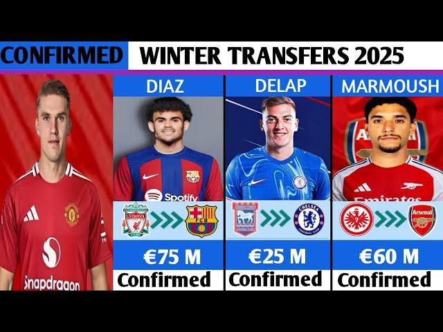 NEW CONFIRMED TRANSFERS & RUMOURS WINTER 2025GYOKERES TO MAN UNITED,DIAZ TO BARCELONA