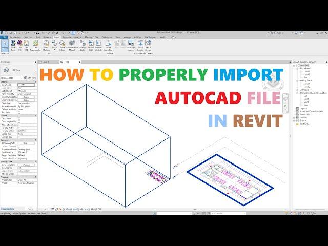 Import CAD file in Revit