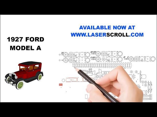 FORD MODEL A 1927  LASER CUTTER PATTERN TEMPLATE