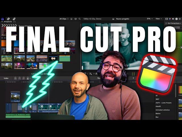 FINAL CUT PRO per fare MONTAGGIO VIDEO!  Corso Completo GRATIS