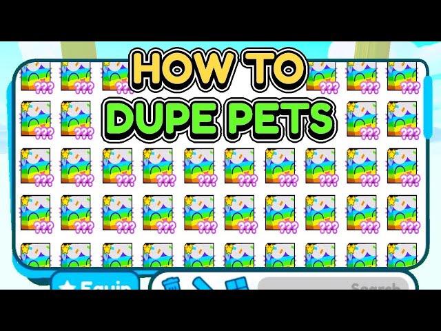 Pet simulator X dupe script (Not Patched)