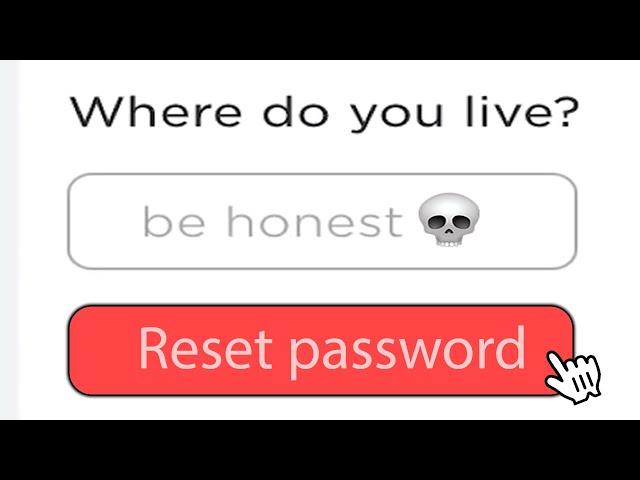 When Password Reset is SUS...