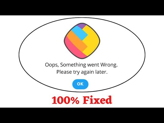 Fix ShareChat Oops Something Went Wrong Error. Please Try Again Later Problem Error Solved