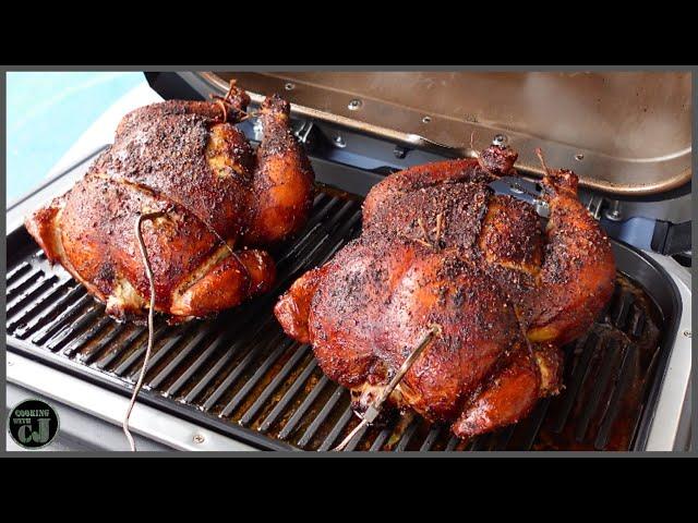 NINJA WOODFIRE XL GRILL SMOKED WHOLE CHICKENS!