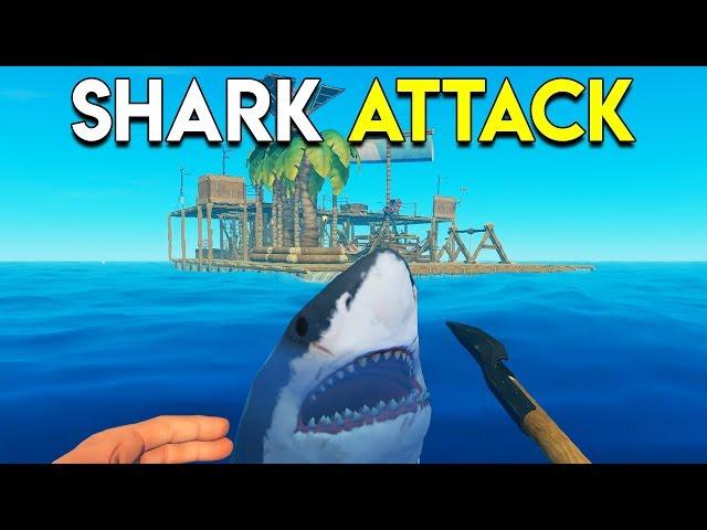 SHARK ATTACK! - Raft Gameplay