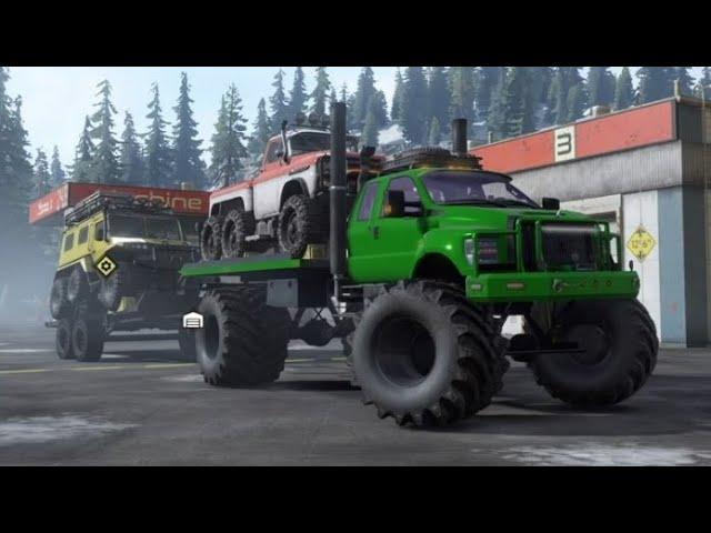 SnowRunner | iX Wrecker (mod) | Gameplay 37 | Foothills To Salmon Peak