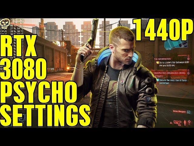 Cyberpunk 2077 Rtx 3080 Psycho Settings Performance 1440P