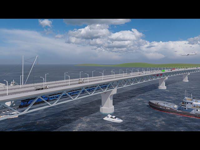 স্বপ্নের পদ্মা সেতু Padma Bridge 3d Animation