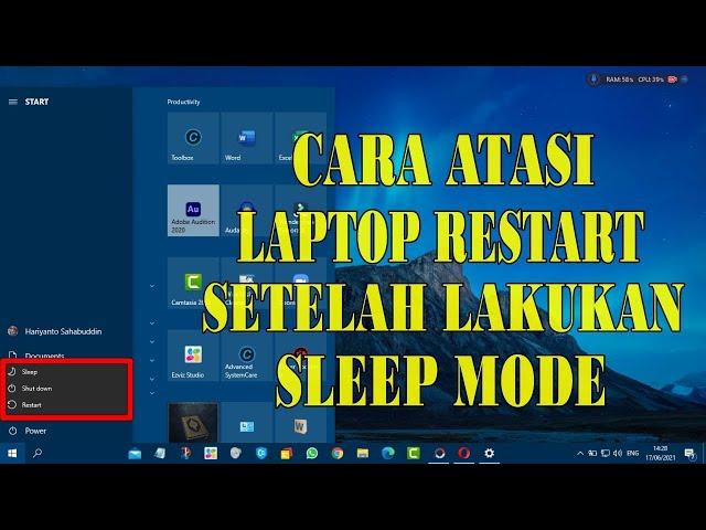 Cara Mengatasi Laptop dan PC Yang Restart Setelah Sleep Mode