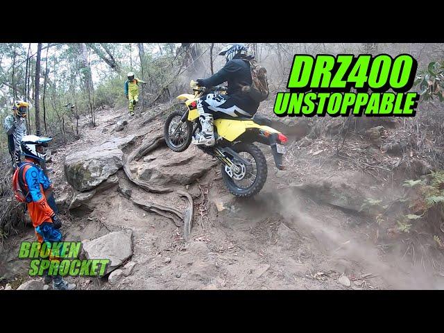 Epic DRZ400E enduro adventure.