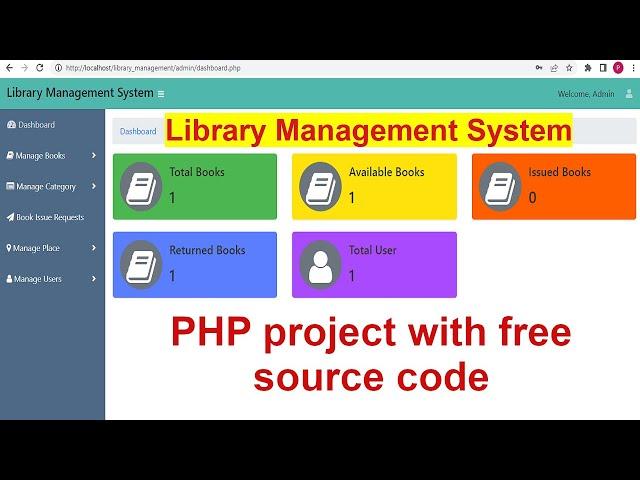 Library Management System project in PHP with Source Code || PHP Project with Source Code